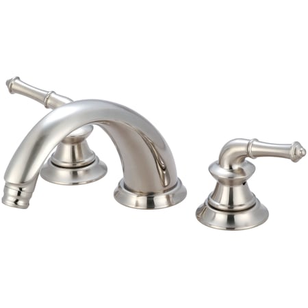 Pioneer Industries Two Handle Roman Tub Trim Set in PVD Brushed Nickel T-4DM610-BN